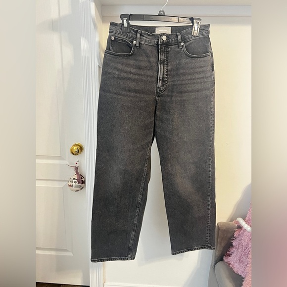 Everlane Dark Denim Mom Jeans - Picture 1 of 5